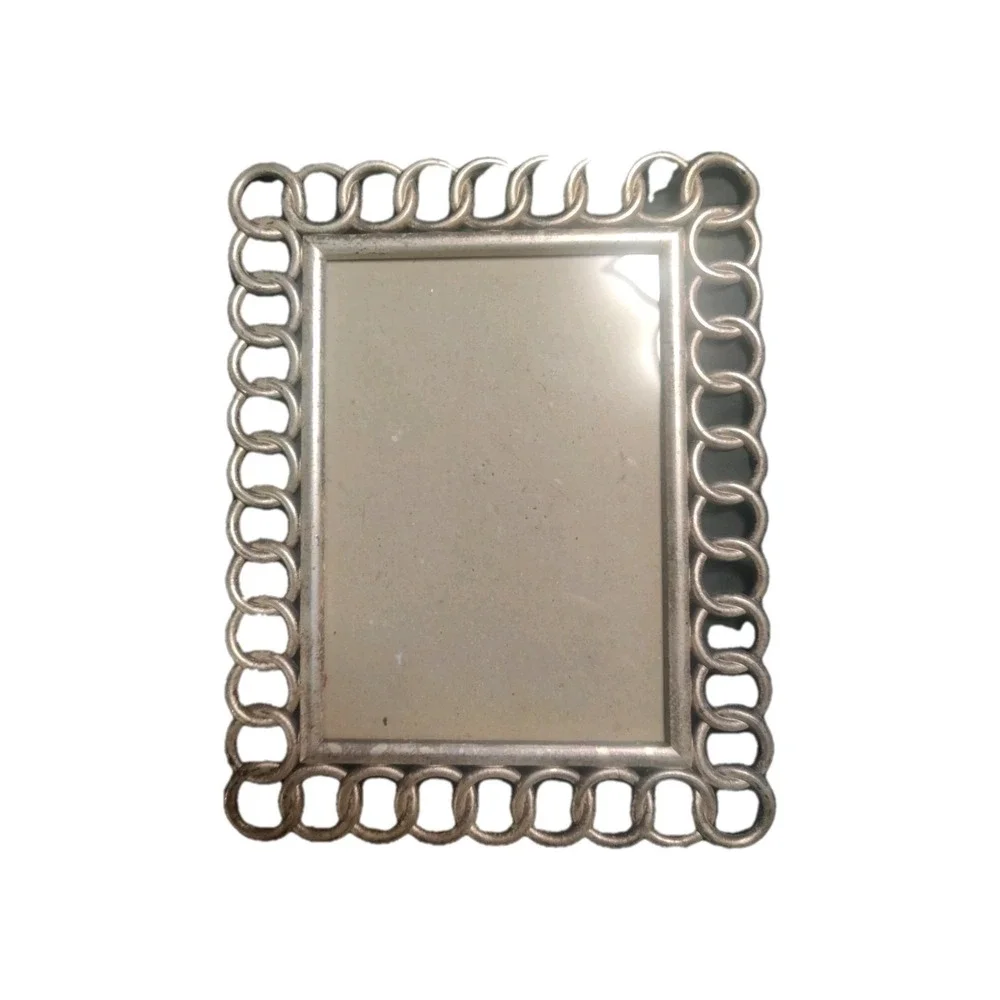 Silver Vintage Frame With Rings Around